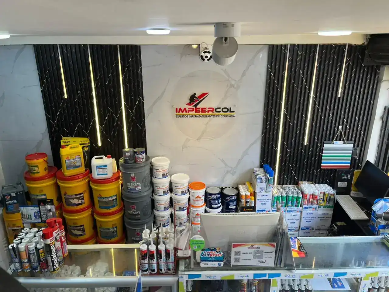 Producto broncoelástico para techo en Bogotá